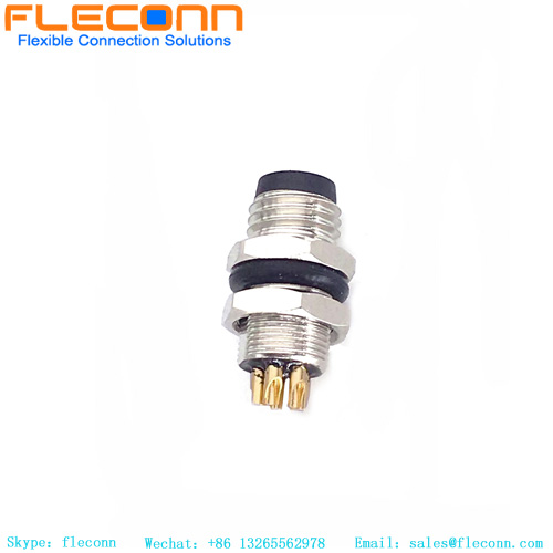M8 5 Pin Male Rear Fastened Connector