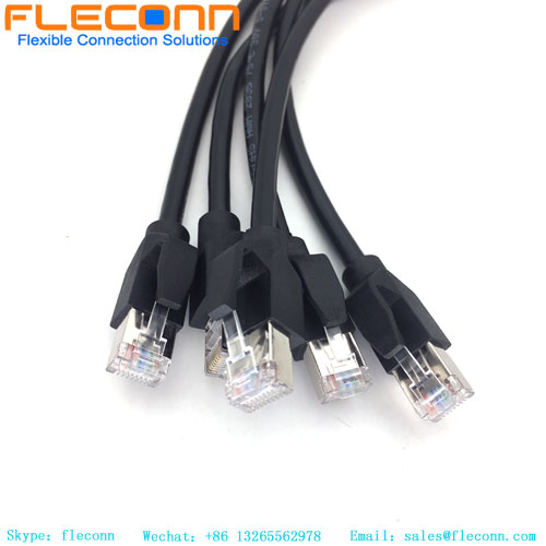 M12 X-code 8 Pin Male to RJ45 Cable