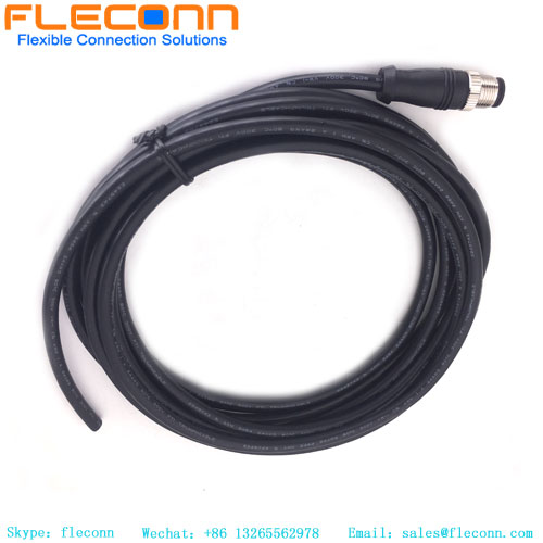 M12 8P A-Coded Male Cable