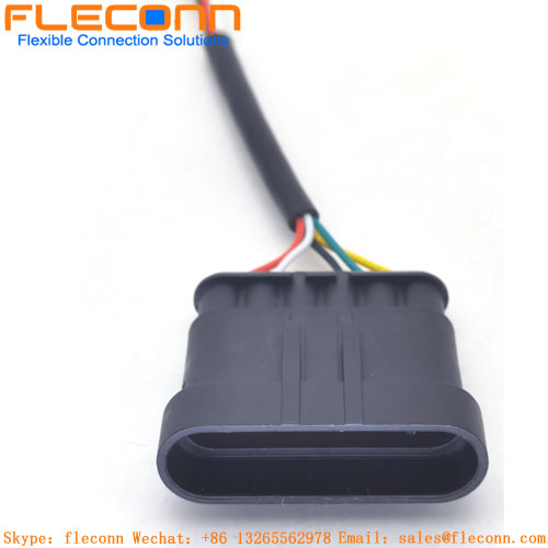 TE AMP 282404-1 Male Waterproof IP67 Connector Wire Harness