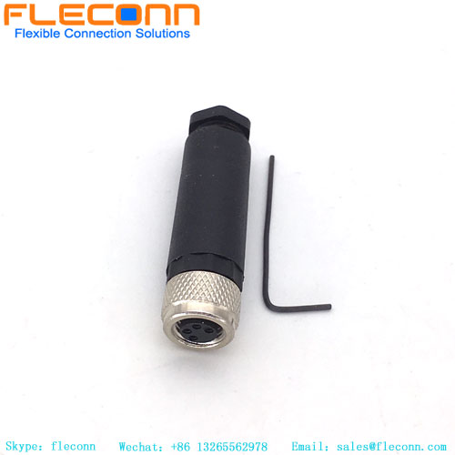 M8 4 Pin Field Wireable Connector