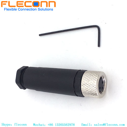 M8 3 Position Connector, Male And Female Available