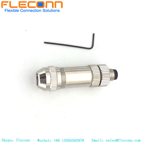 M8 3 Pin Field Wirable Assembly Connector