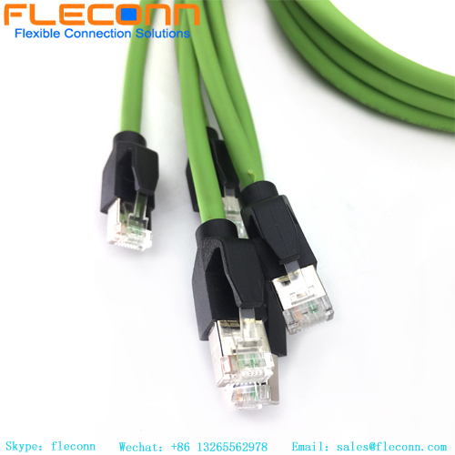 M12 4 Pin D-Coded Female to Rj45 Cable
