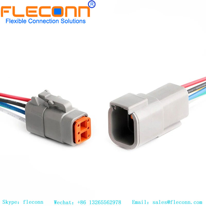 DTM04-6P Car Harness Connector Deutsch Sealed Waterproof Plug
