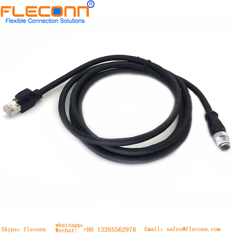 RJ45 To M12 Ethernet Cable