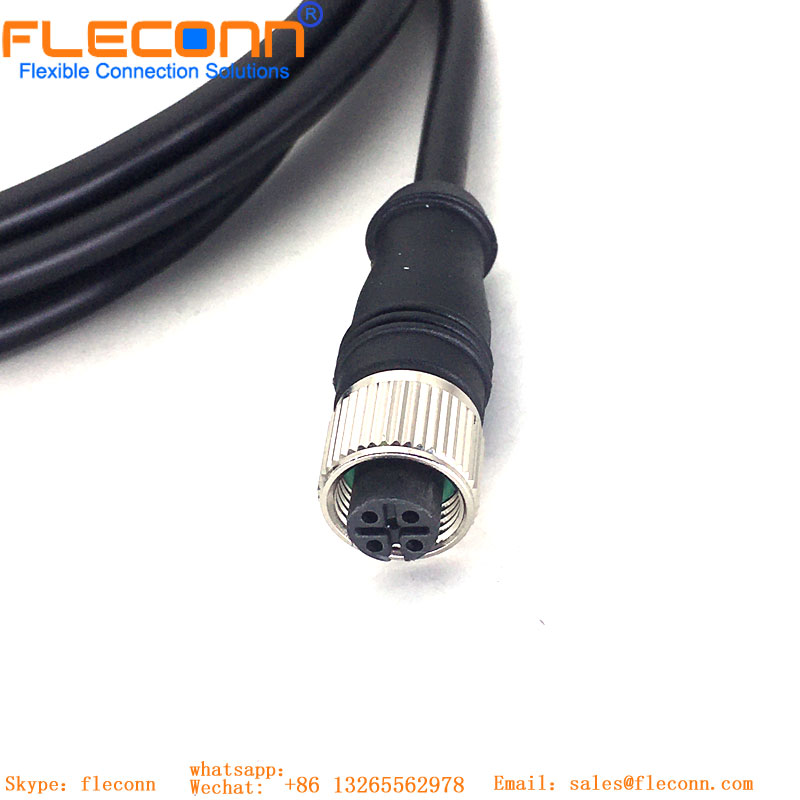 M12 To M12 Cable,5 Pin A-Coded Wateproof Connector cable