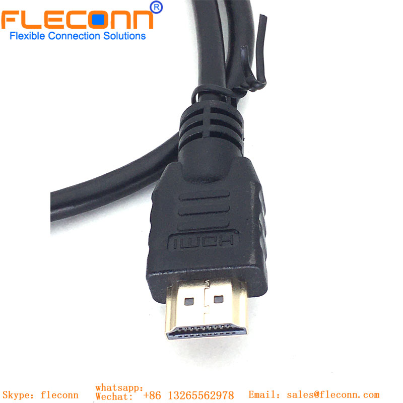 HDMI Panel-Mount Extension Cable With Ear