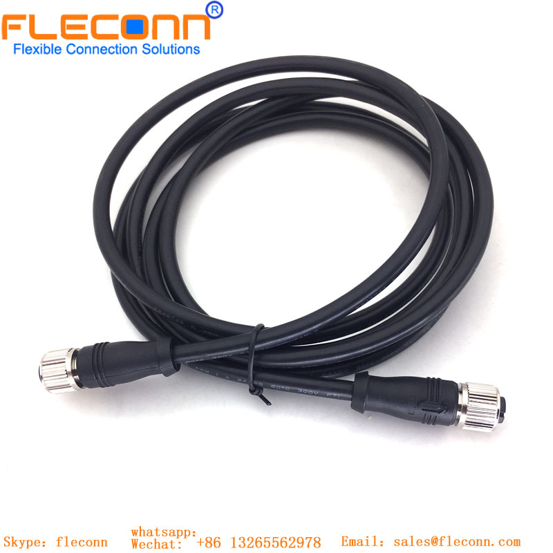 M12 8 Pole A-coded Straight Female Cabe