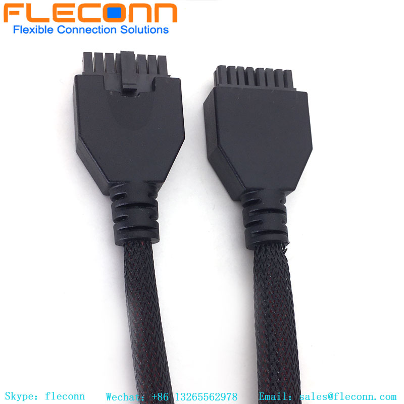 Molex Connector Housing, Rcpt, 16Pos - 43025-1600 molded cable
