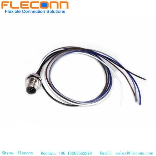 M12 5 Pos Rear Fastening Connector Wire Harness