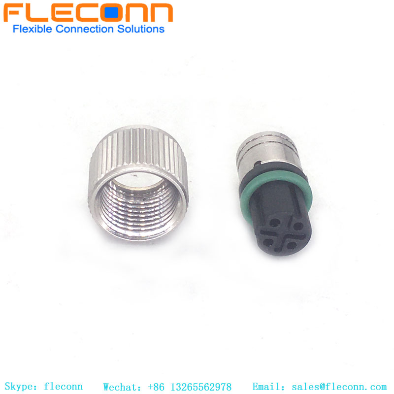 M12 D-Coded Shielded Cable Connector