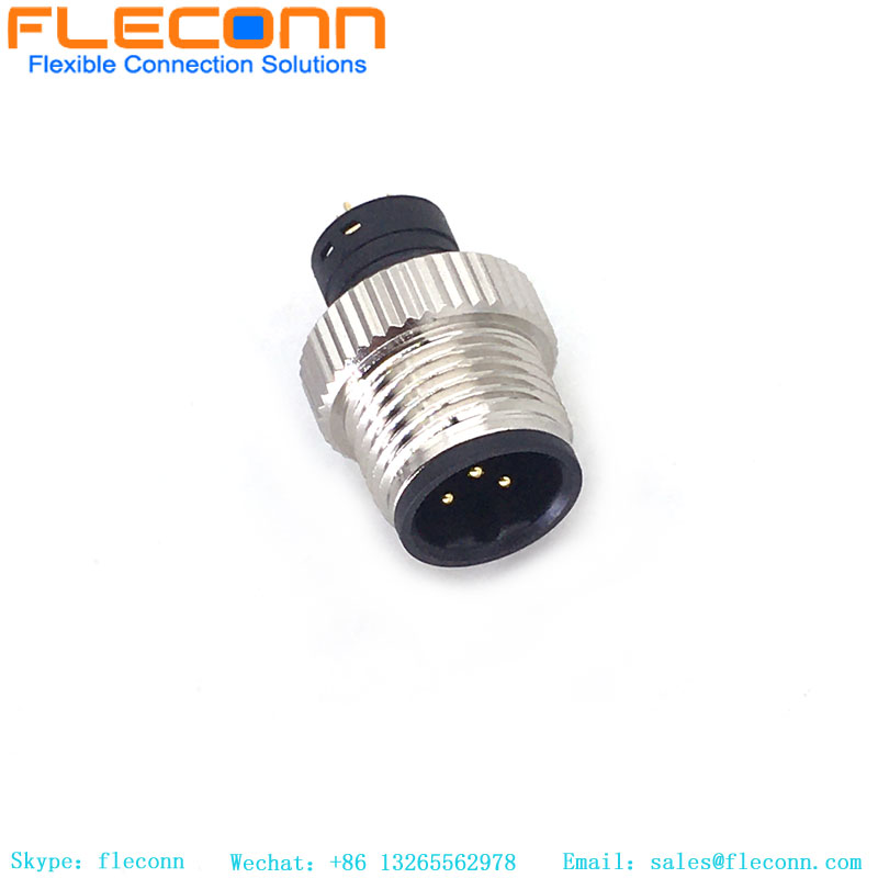 M12 B-Coded Molded Cable Connector