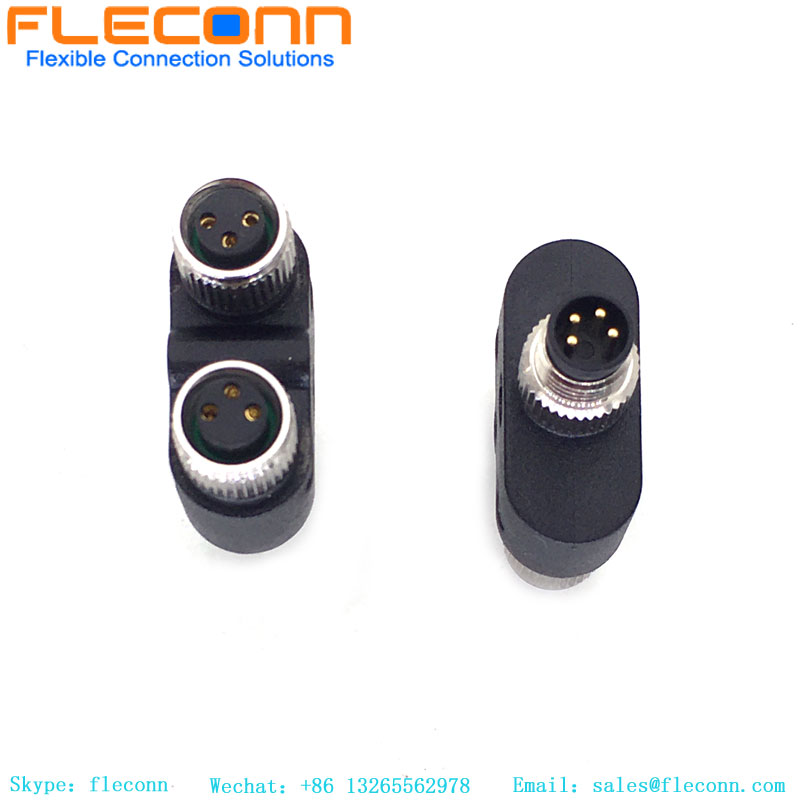 M8 4Pin To 3Pin Y-Type Adapter Plug M8 4Pin To 3Pin Y-Type Adapter Plug